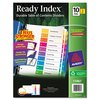 Avery Dennison Table of Contents Index Dividers 10 Tab, Recycled, PK3 11082